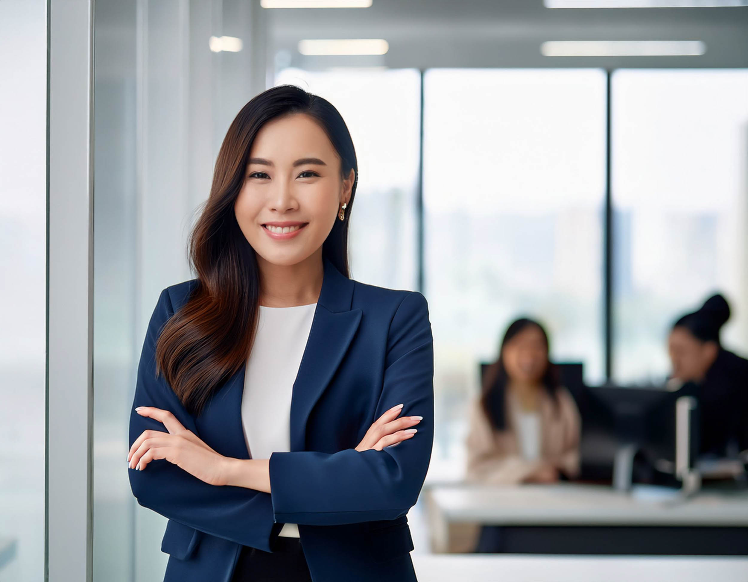 オフィスで働くOLの女性