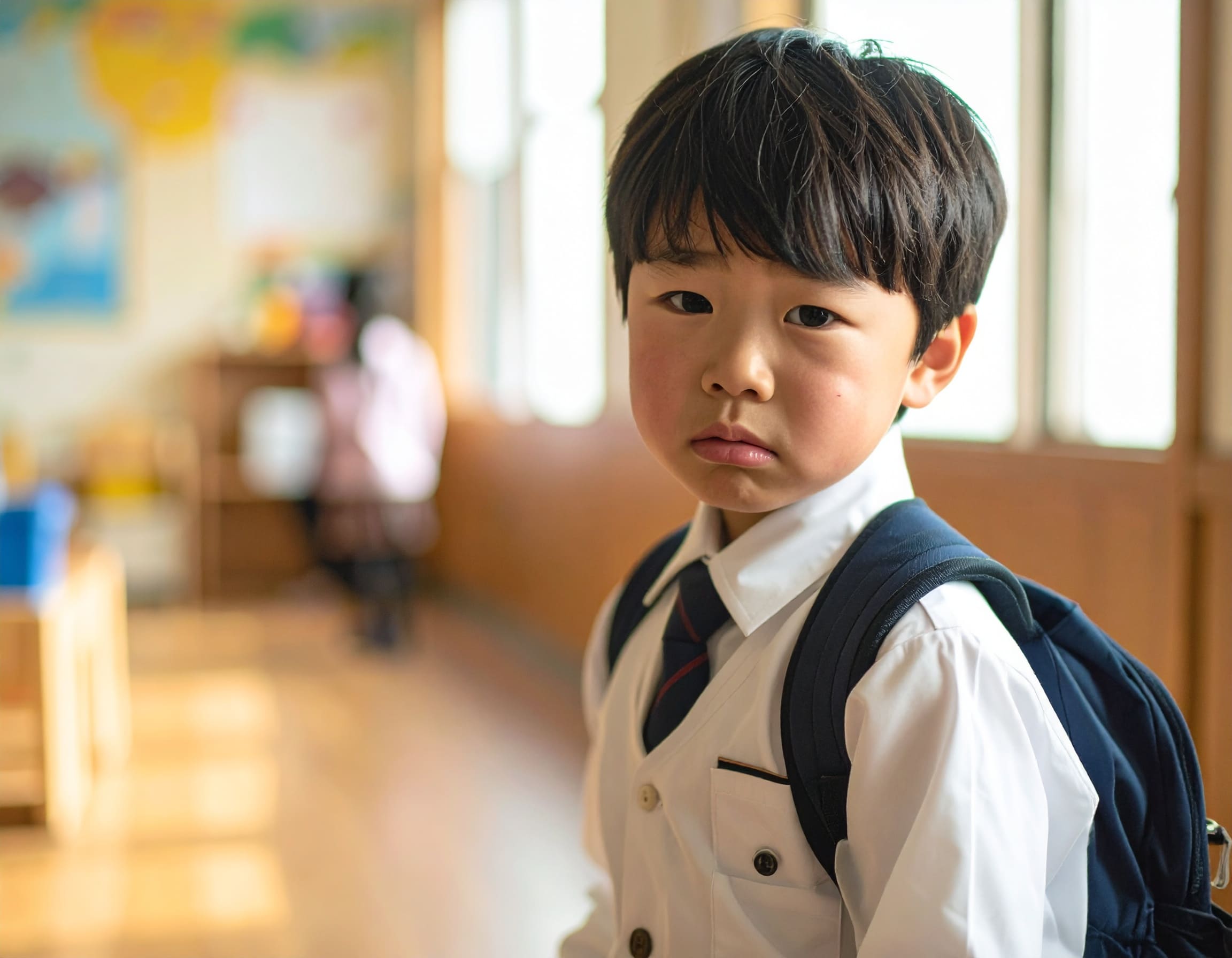 学校にいきなくない小学生の男の子